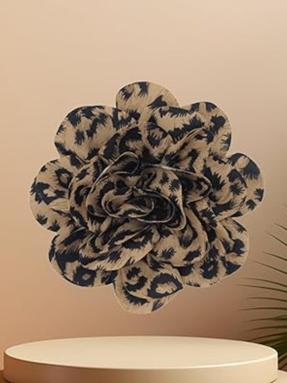 Leopard Rose Flower Brooch Collar Lapel Brooch Statement